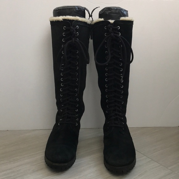 Cole Haan x Nike Air Shoes - Cole Haan Nike Air Suede Long Winter Boots